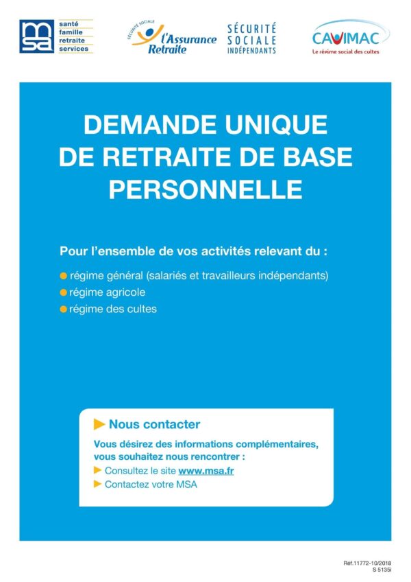 Demande de retraite personnelle